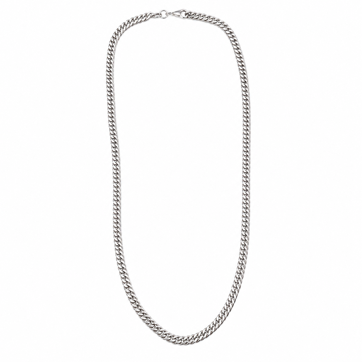 Colar Corrente Grumet em Aço Inox