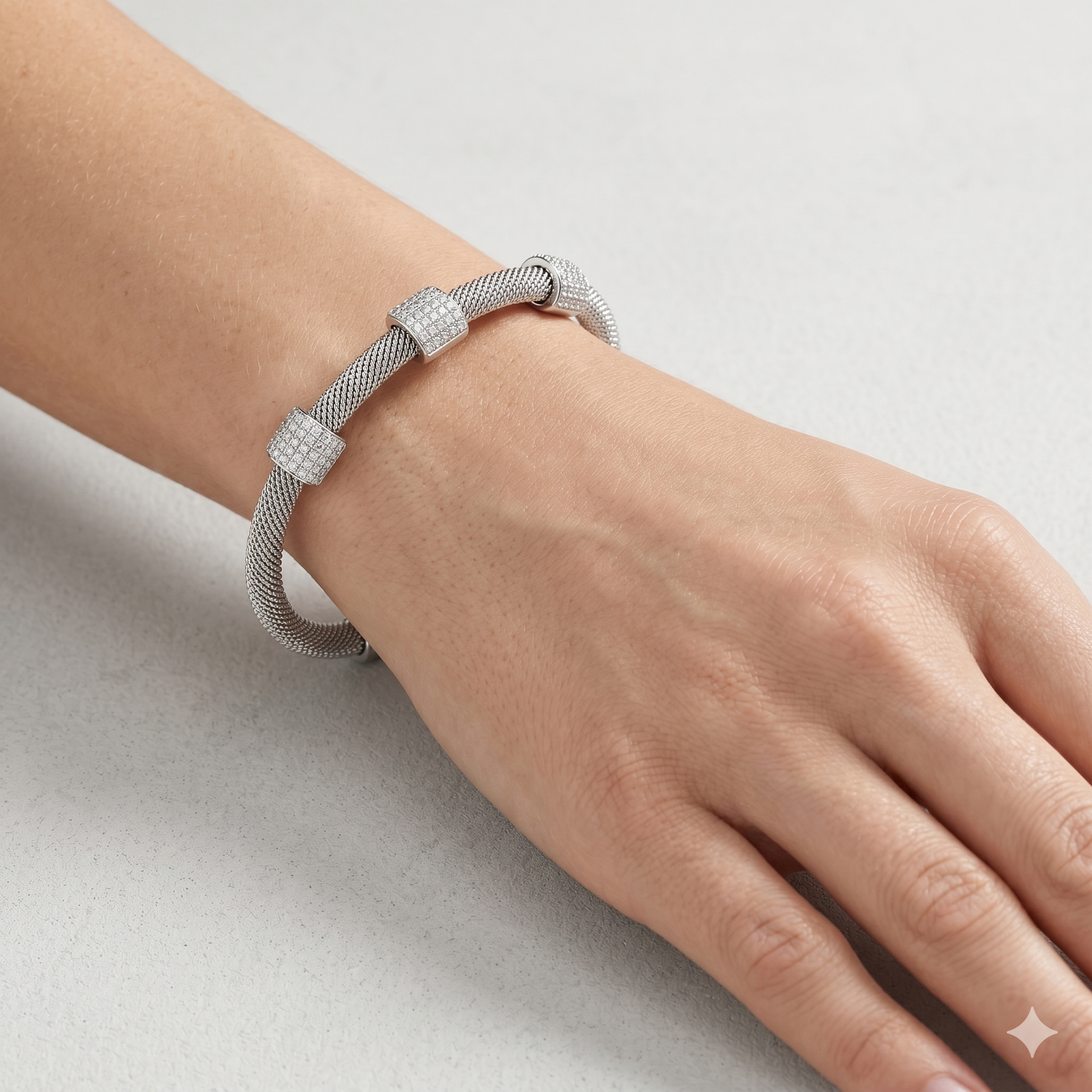 Pulseira com Zircônias Cabo Náutico