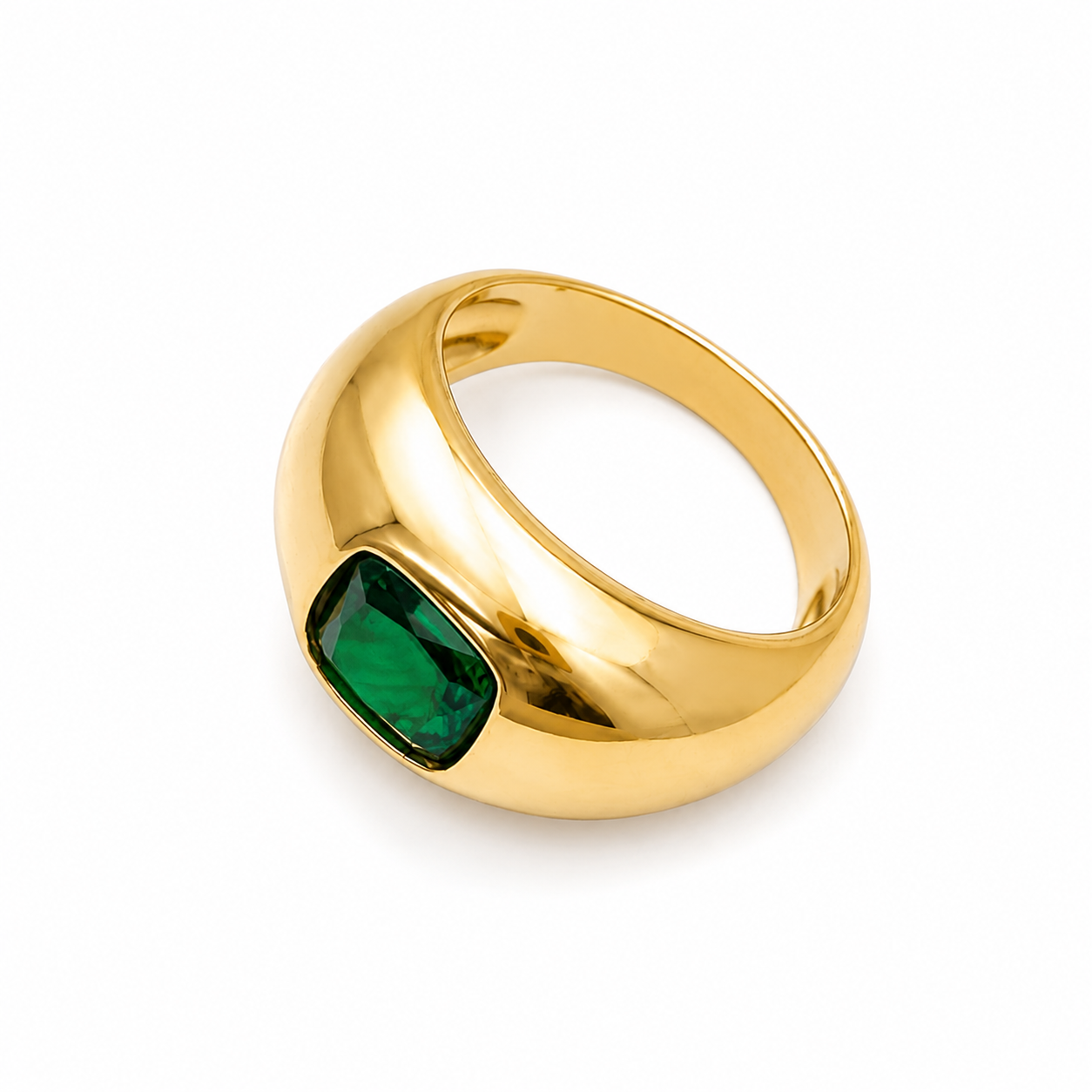 Anel Masculino com Pedra Verde - Imagem 2