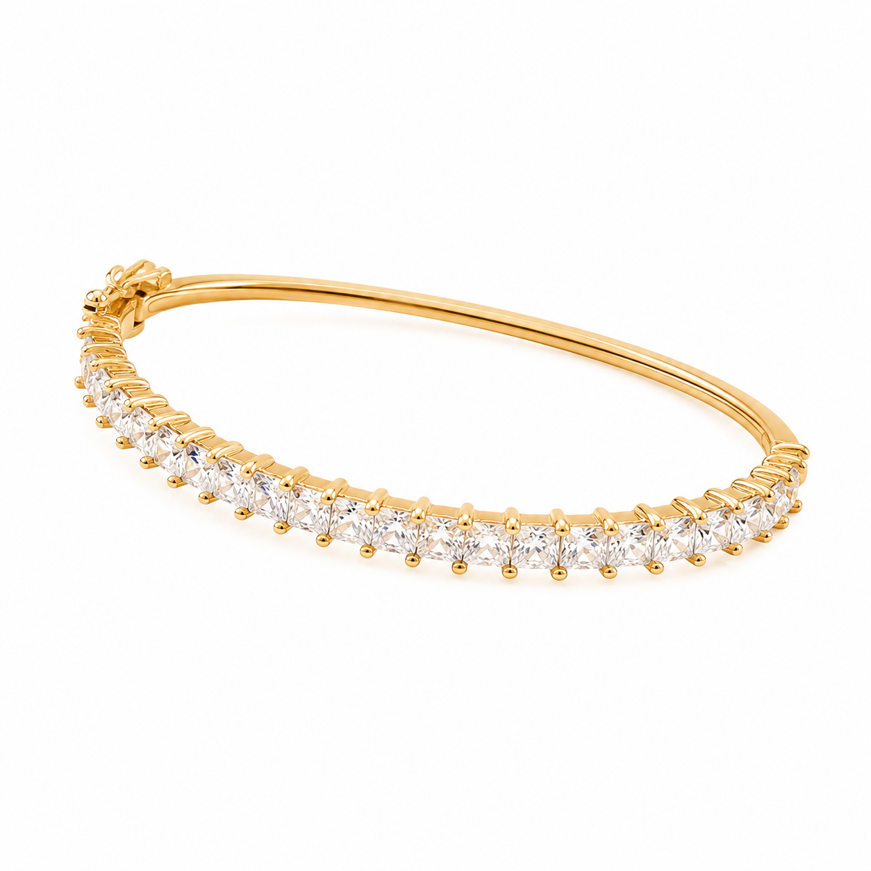 Bracelete Cravejada com Zircônias 4mm - Imagem 2