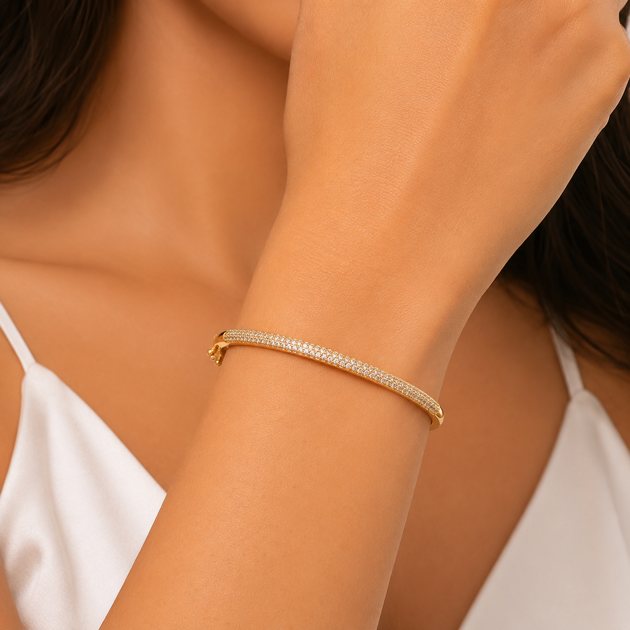 Bracelete Cravejado com Microzircônias