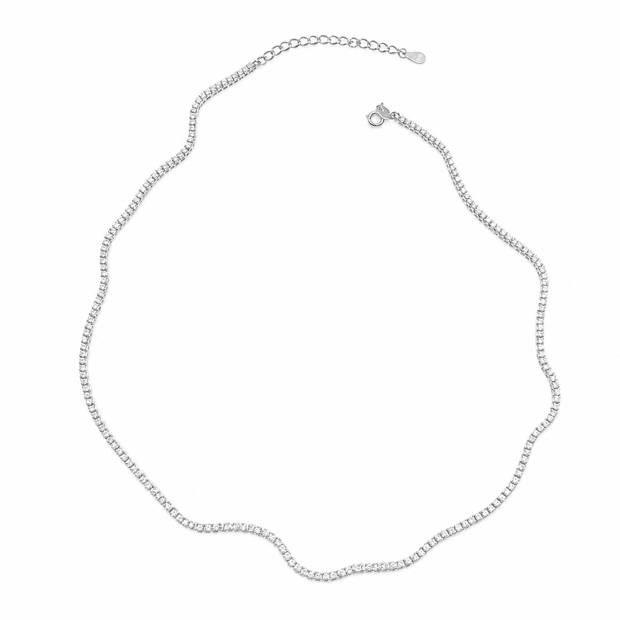 Colar Riviera Delicado 45cm - Prata 925 - Imagem 2