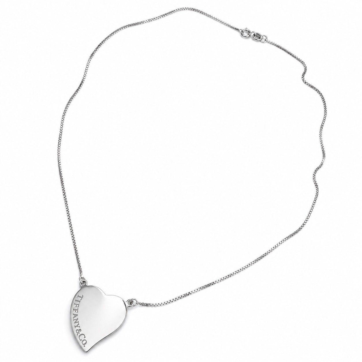 Colar Coração Liso Tiffany & C.o - Prata 925 - Imagem 2